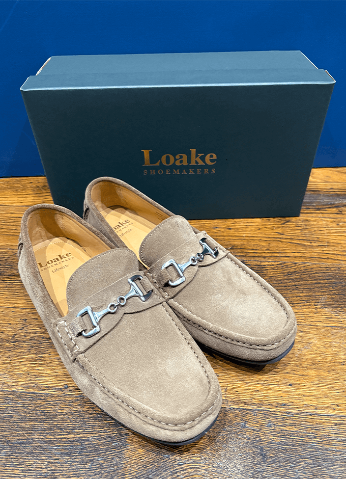 Hawthorn Driving Shoe | Flint Suede