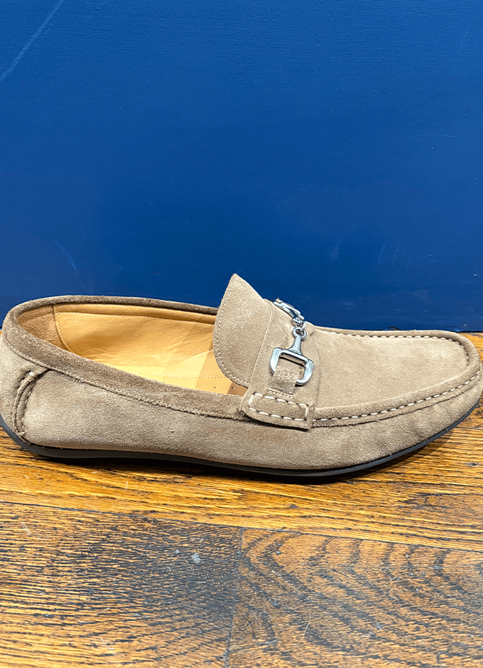 Hawthorn Driving Shoe | Flint Suede