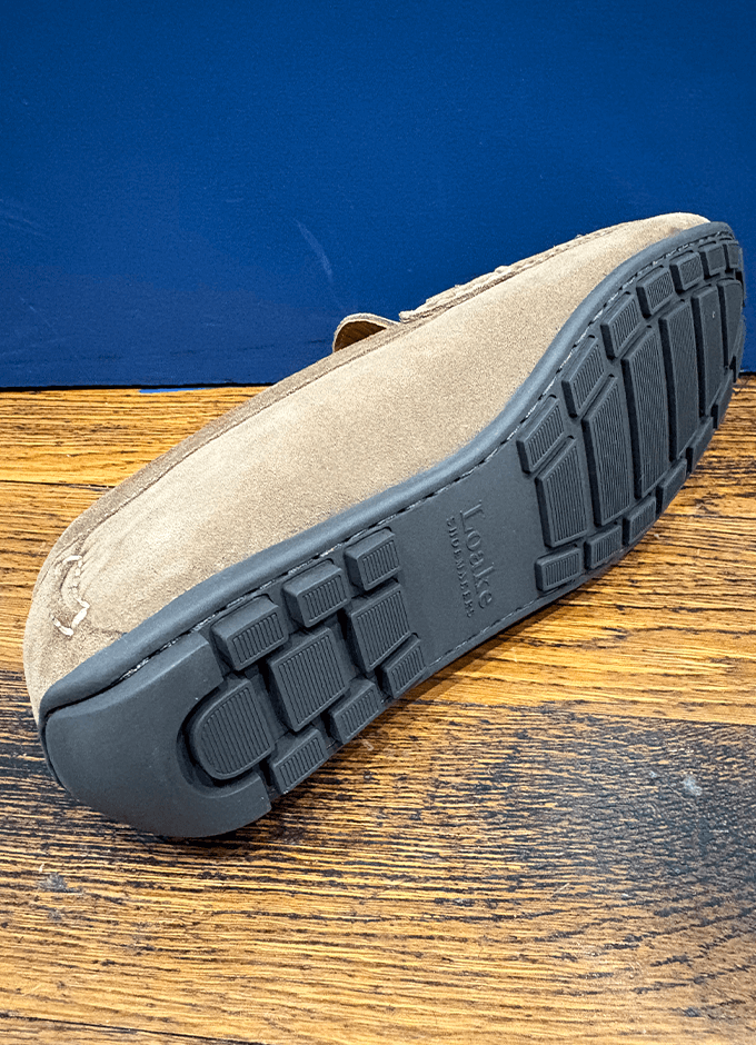 Hawthorn Driving Shoe | Flint Suede