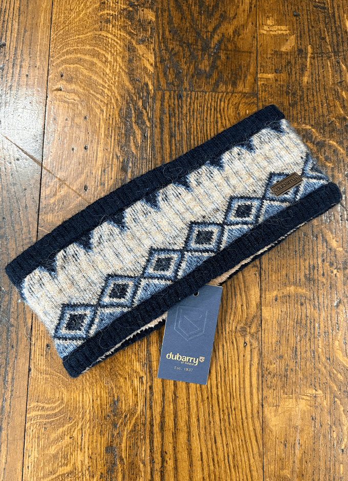 Drumroe Knitted Headband | Navy Multi