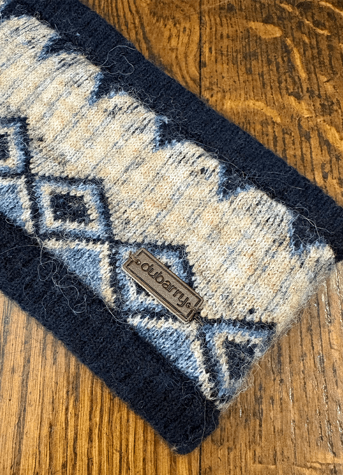 Drumroe Knitted Headband | Navy Multi
