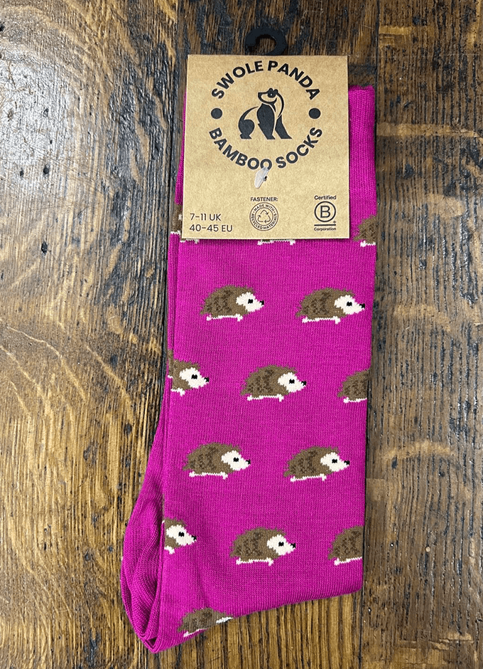 Swole Panda | Hedgehog Bamboo Socks