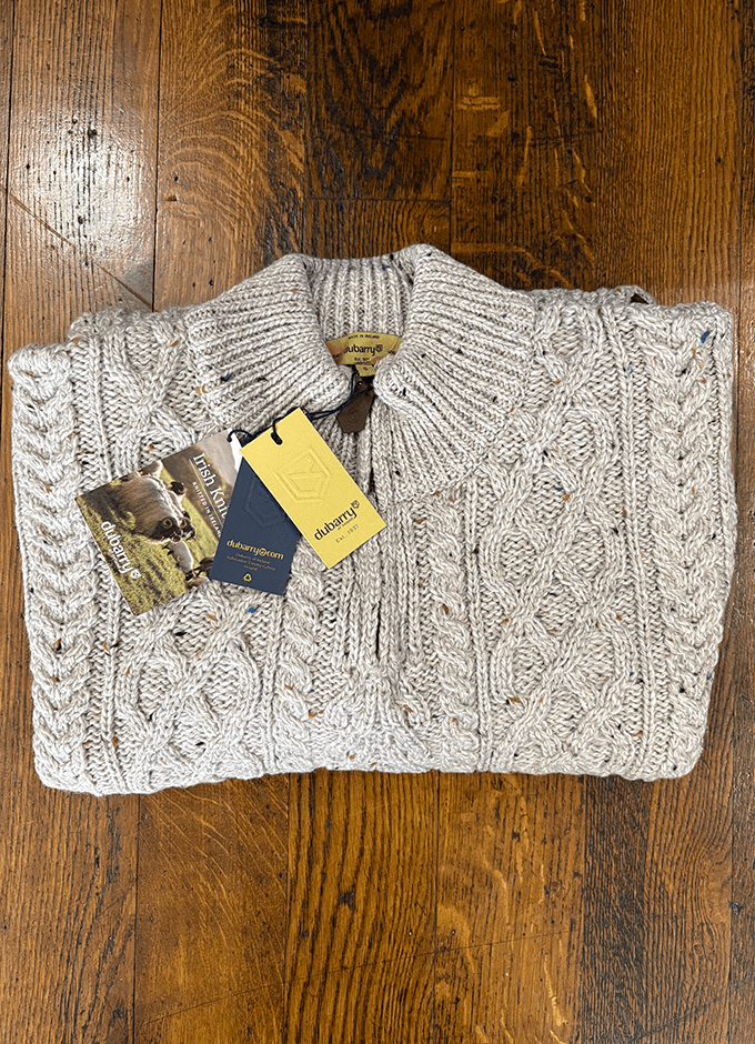 Henihan Men's ¼ Zip Neck Sweater | Oatmeal