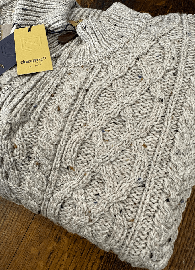 Henihan Men's ¼ Zip Neck Sweater | Oatmeal
