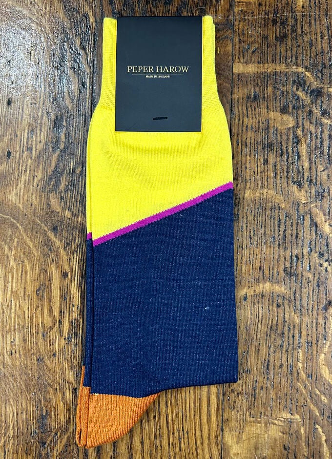 Peper Harow | Hilltop Men's Socks | Bumblebee