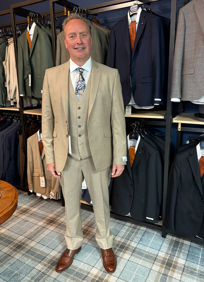 Wilvorst | Pure Wool Trousers | Cream