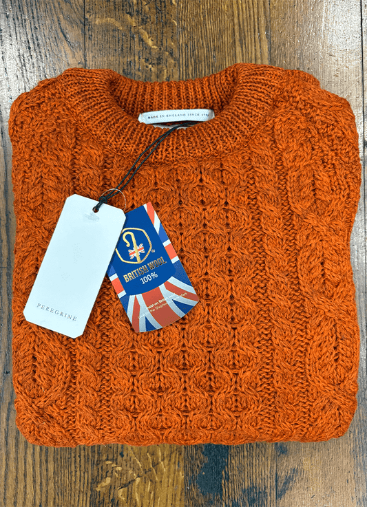 Hudson Aran Jumper |  Orange