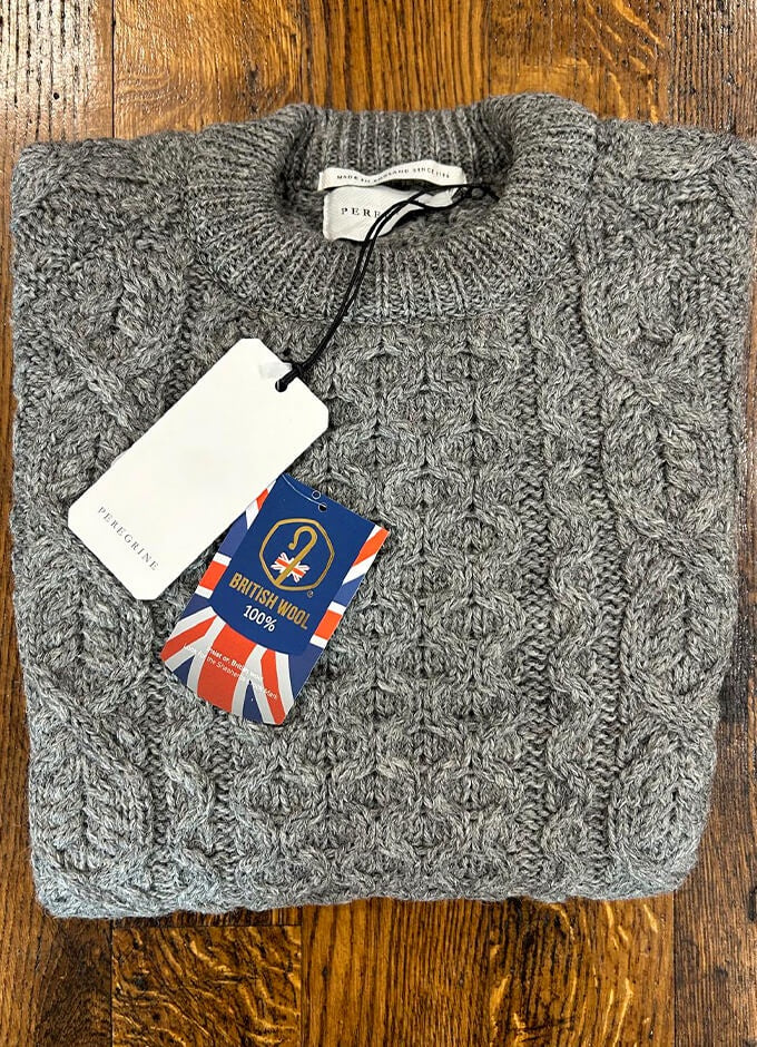 Hudson Aran Jumper | Steel