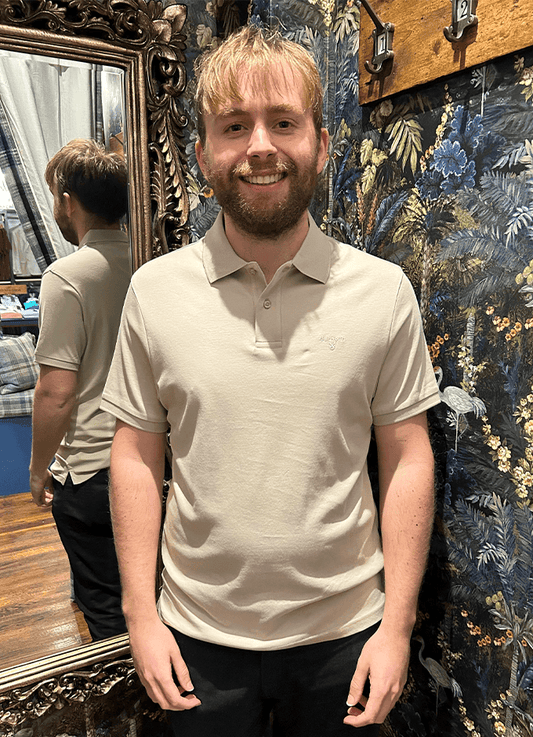 Hylton Short-Sleeved Polo Shirt | Mist