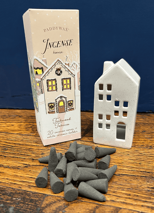 Ceramic Village Incense Holders | White House | Teakwood Tobacco