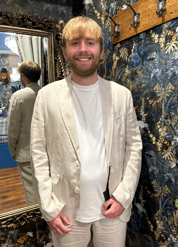 Campbell Island Linen Jacket | Oatmeal