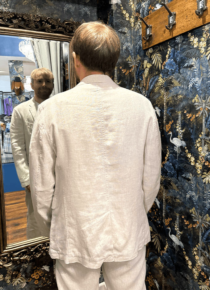 Campbell Island Linen Jacket | Oatmeal