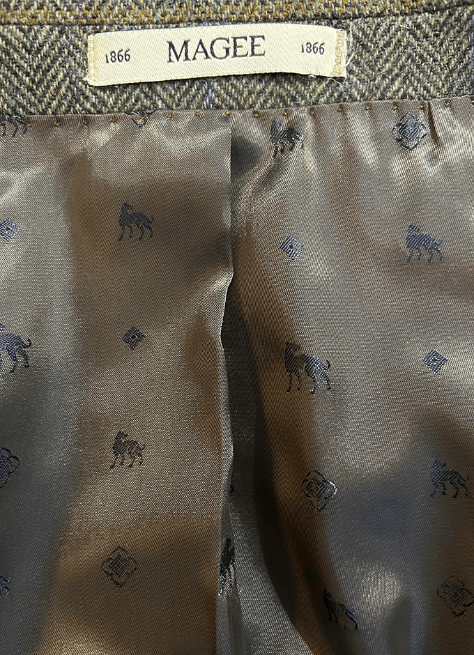 Liffey Jacket | Green Herringbone With Overcheck