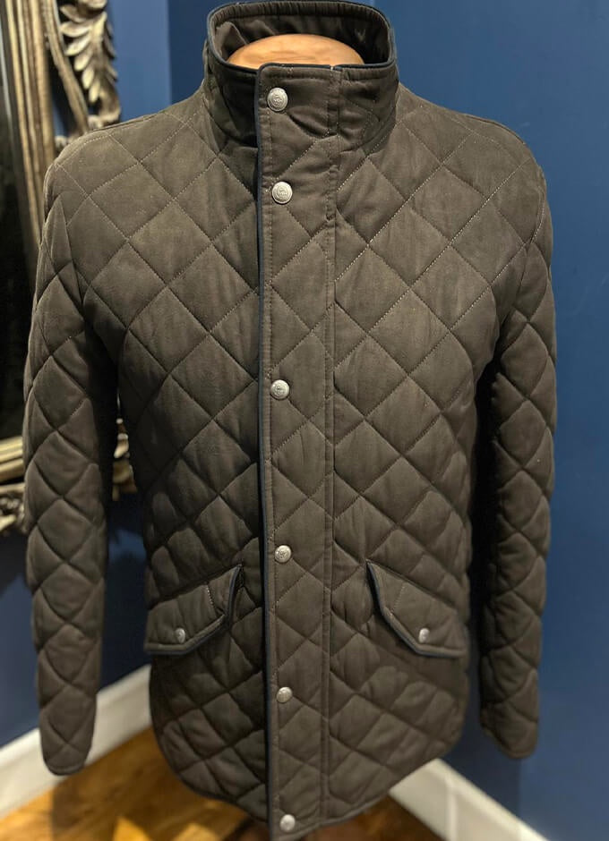 Kells Quilted Coat | Brown