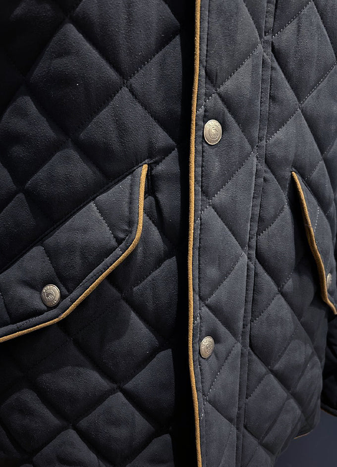 Kells Quilted Coat | Navy