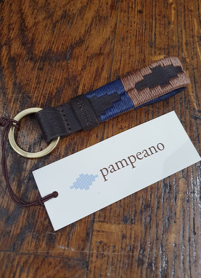 Pampeano | Charro Keyring | Navy/Brown