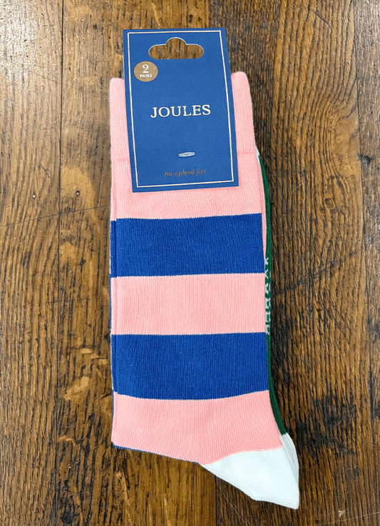 Kingsbury 2 Pack Socks | Pink Green