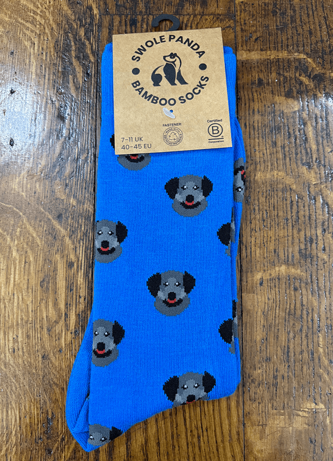 Swole Panda| Black Labrador Socks