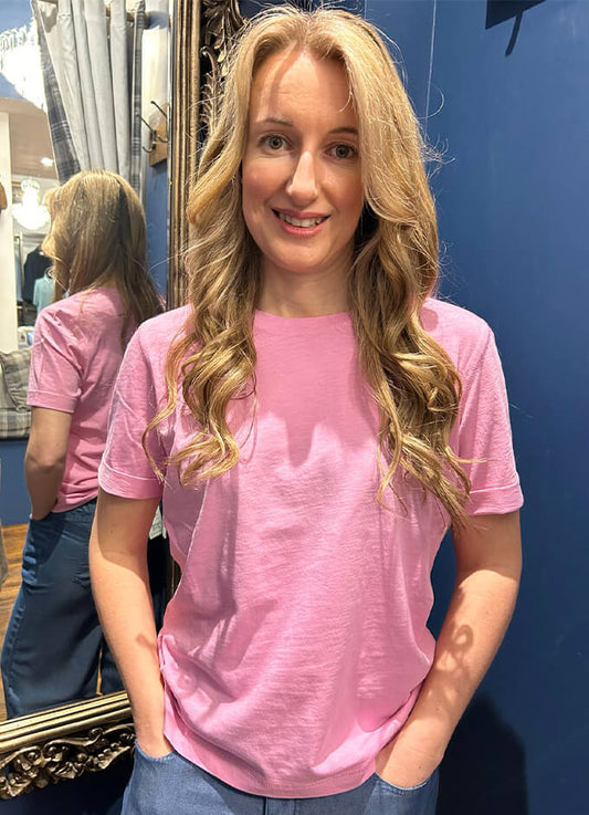 Ladies Casual Jersey T-Shirt | Fondant Pink