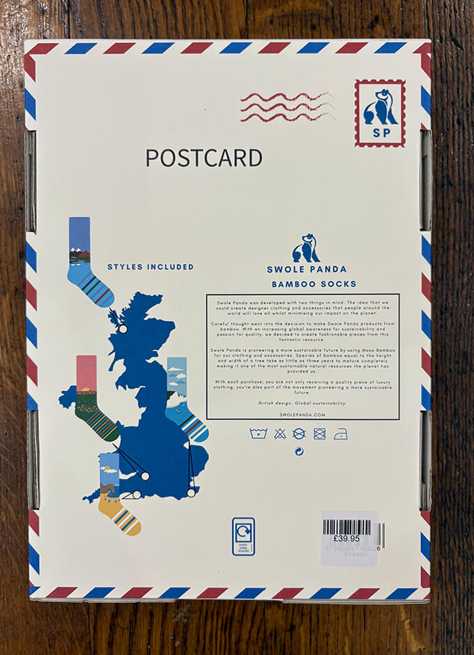 British Landmarks Sock Box | 4 Pairs of Bamboo Socks