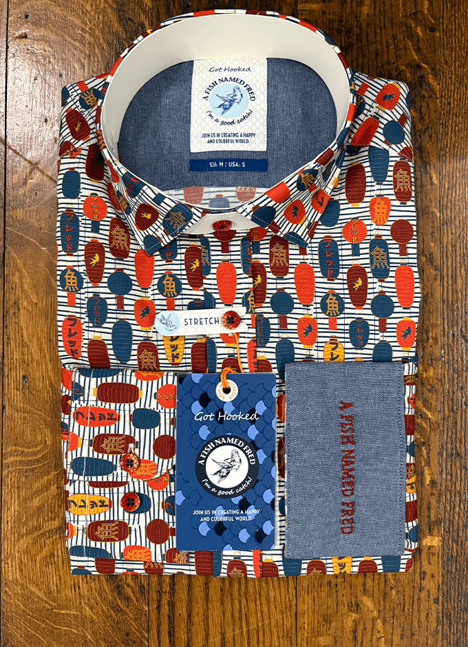 Lanterns Shirt LS | Multicolour Red