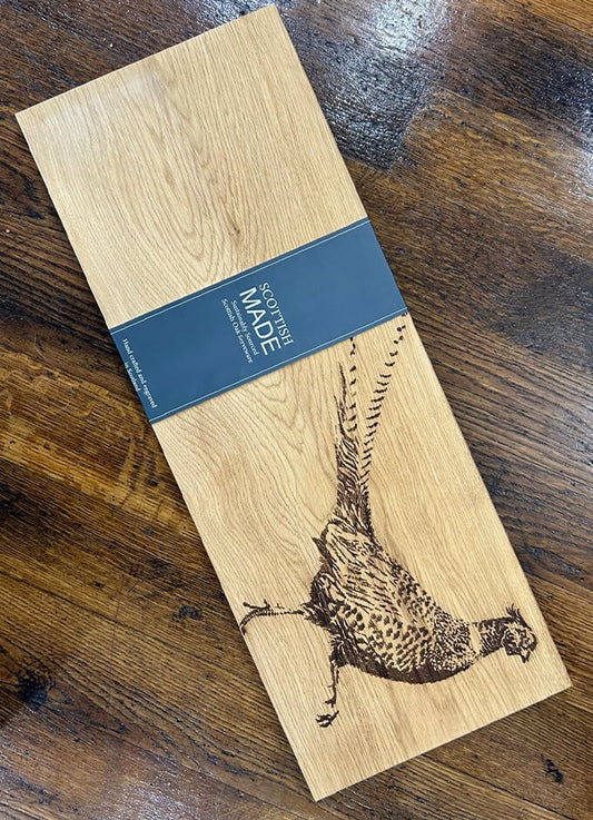 Selbrae | Oak Serving Board | Pheasant