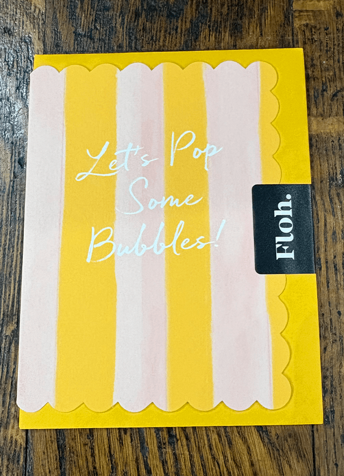 Let's Pop Some Bubbles | Yellow | Picky Bits | Card