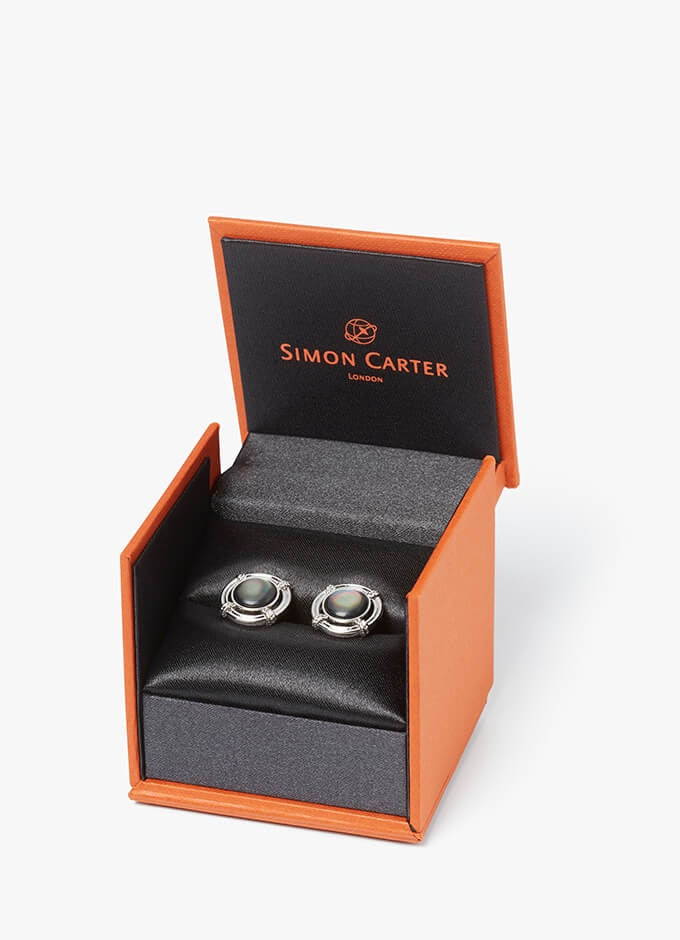 Cufflinks | Lifebouy Grey MOP