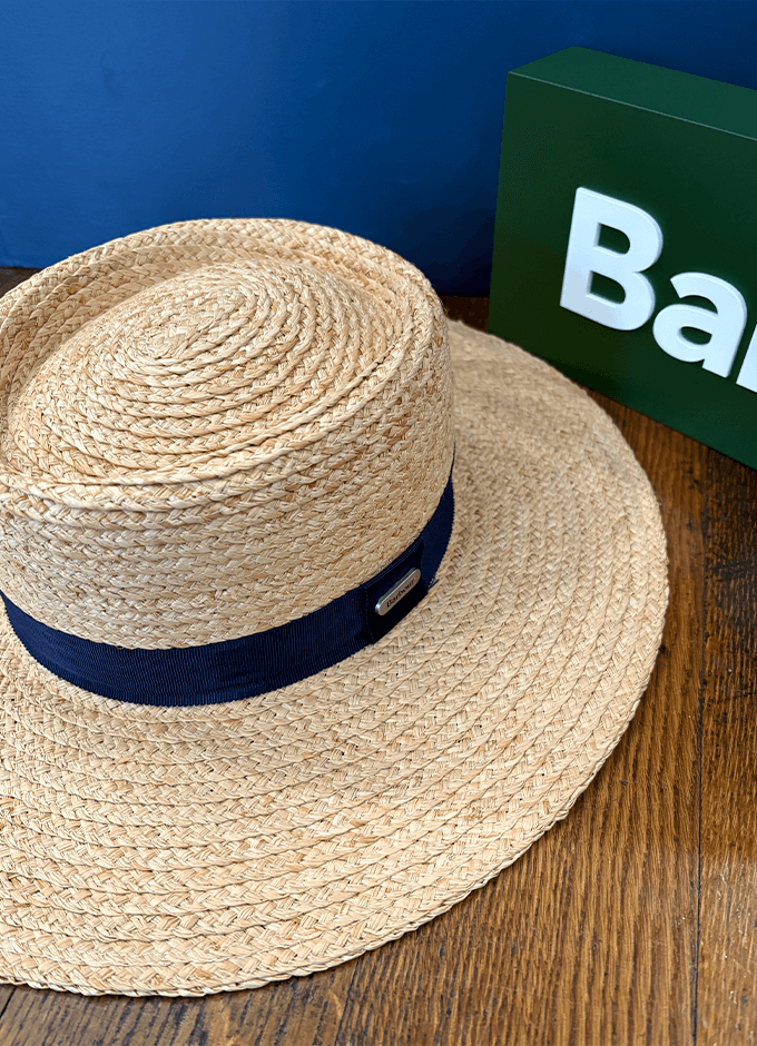 Lily Straw Boater Hat