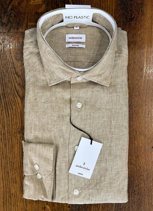 Pure Linen Shirt | Long Sleeve | Sand