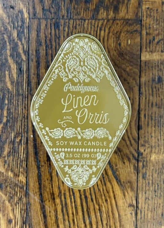 Autumn Candle Tin |Linen & Orris