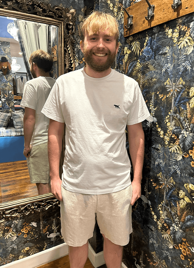 Linen Longbeach Shorts | Oatmeal