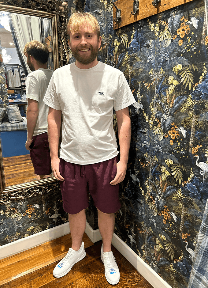 Linen 9" Resort Shorts | Oxblood