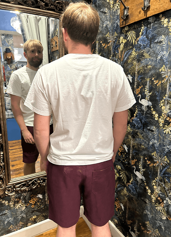 Linen 9" Resort Shorts | Oxblood