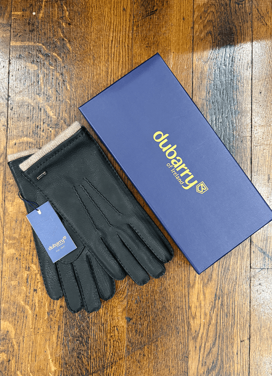 Lisryan Mens Leather Gloves | Black