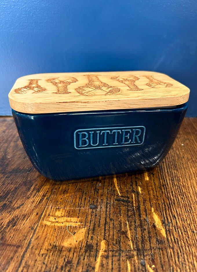 Selbrae | Blue Butter Dish | Lobster