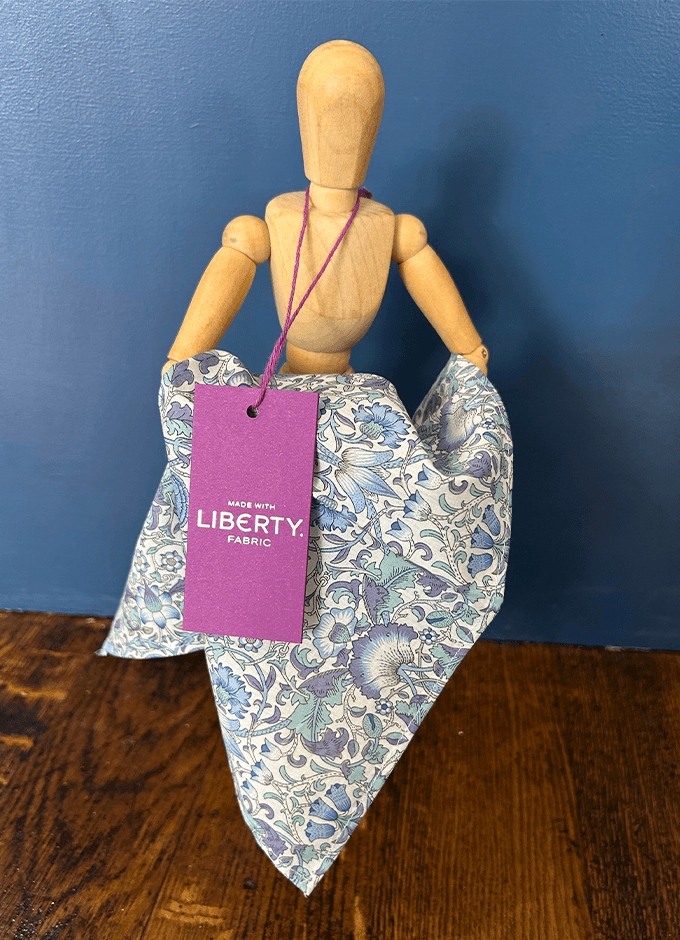 Pocket Square | Lodden Blue | Made with Liberty Fabric