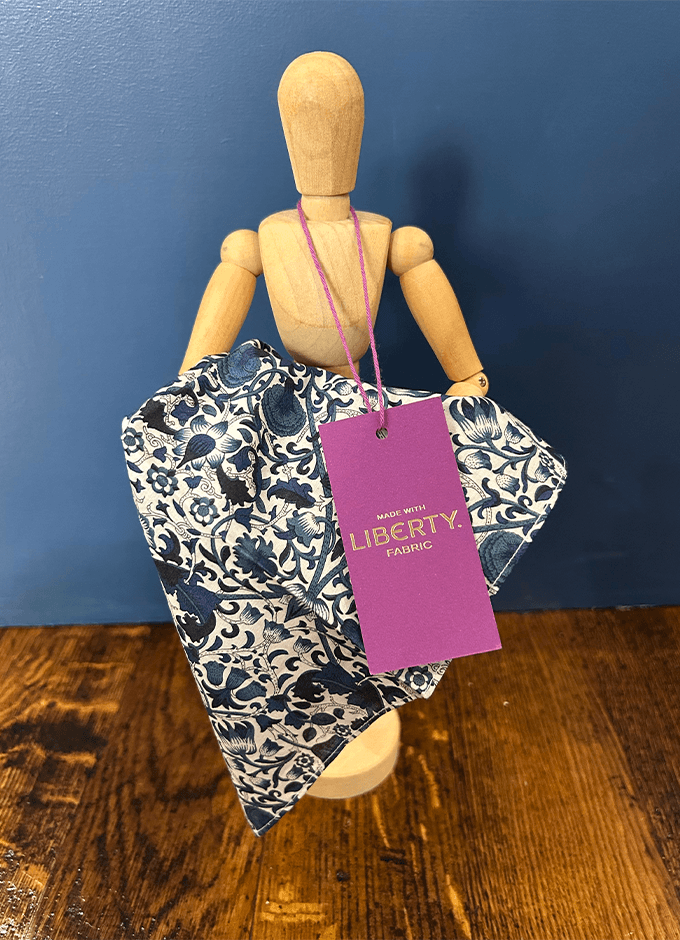 Pocket Square |Lodden Navy | Made with Liberty Fabric