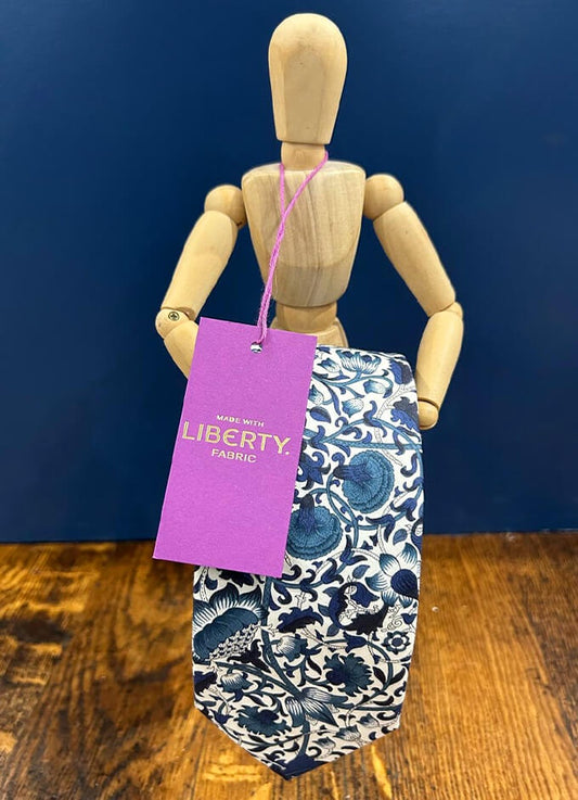 Tie | Lodden Navy | Made with Liberty Fabric