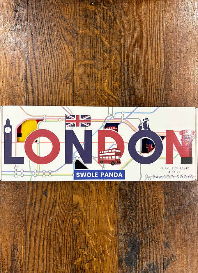 London Sock Box | 4 Pairs of Bamboo Socks