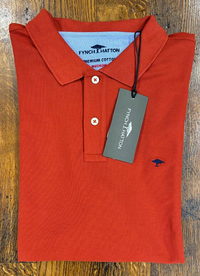 Longsleeve Polo | Burnt Orange