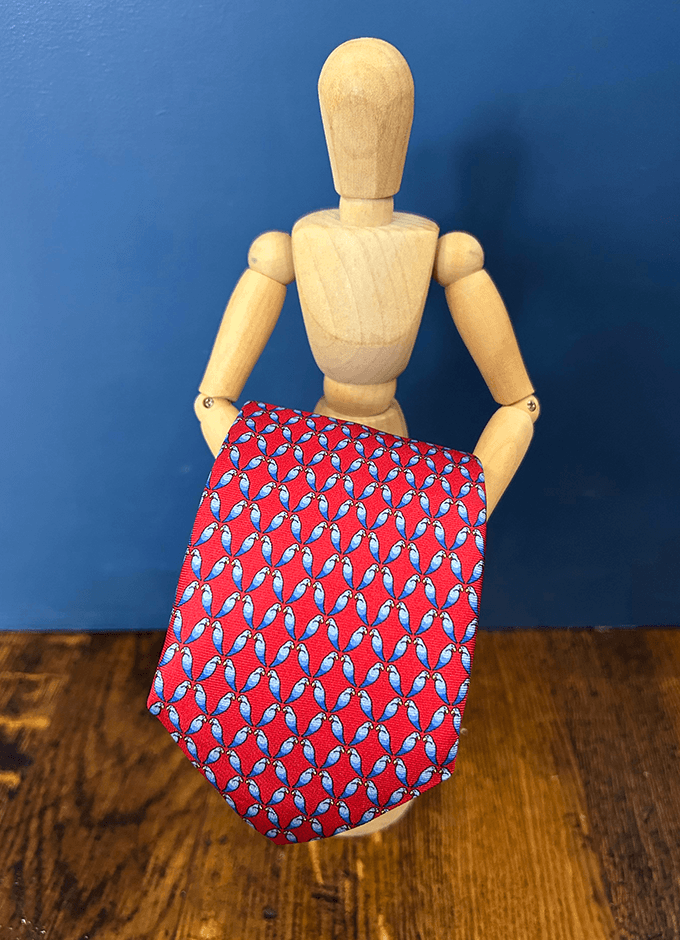 Tie | Soho Silk | Red Love Birds