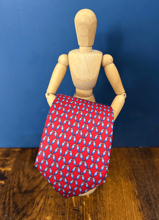 Tie | Soho Silk | Red Love Birds