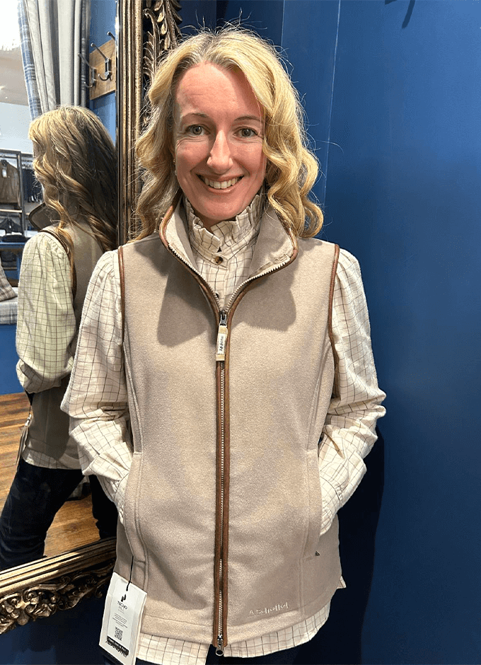 Lyndon Fleece Gilet | Mushroom