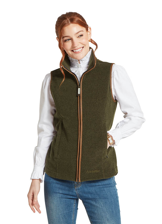 Lyndon Fleece Gilet | Dark Olive