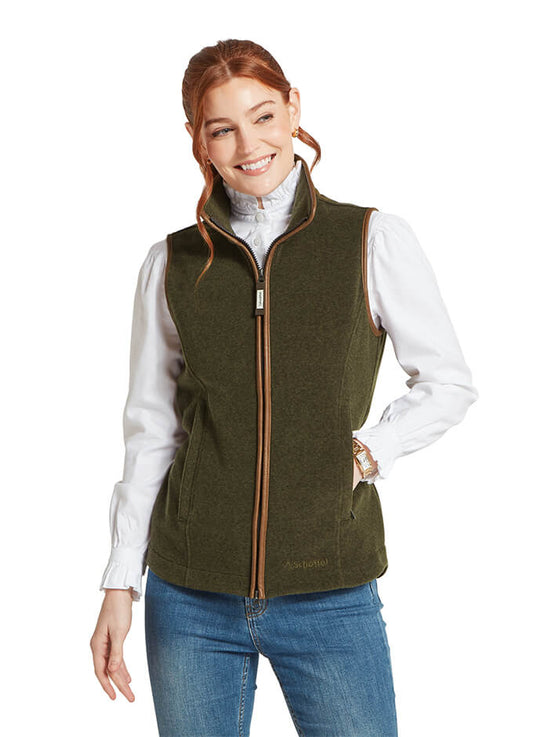Lyndon Fleece Gilet | Dark Olive