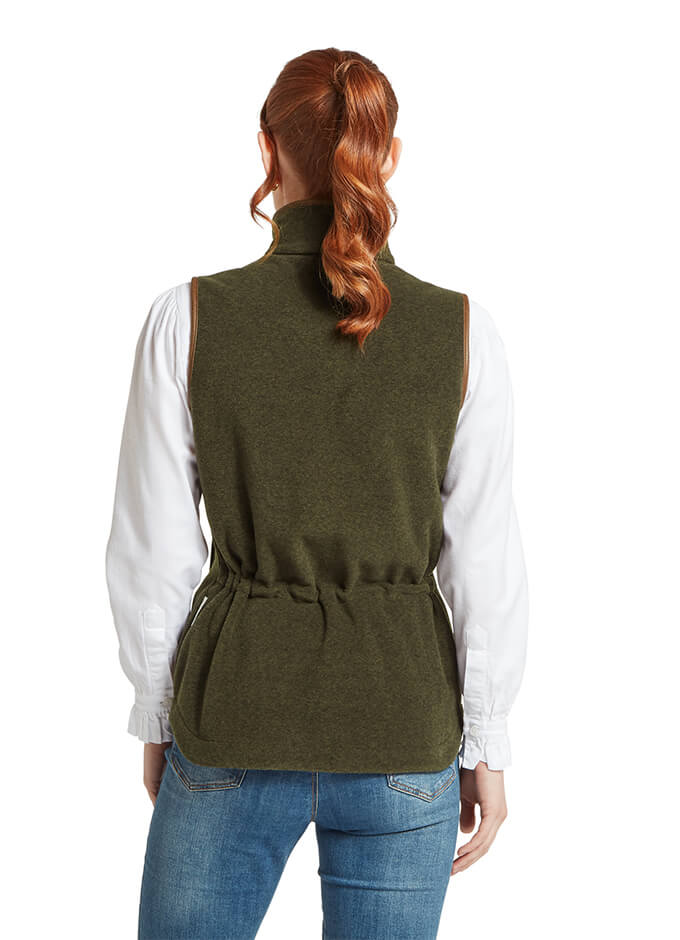 Lyndon Fleece Gilet | Dark Olive