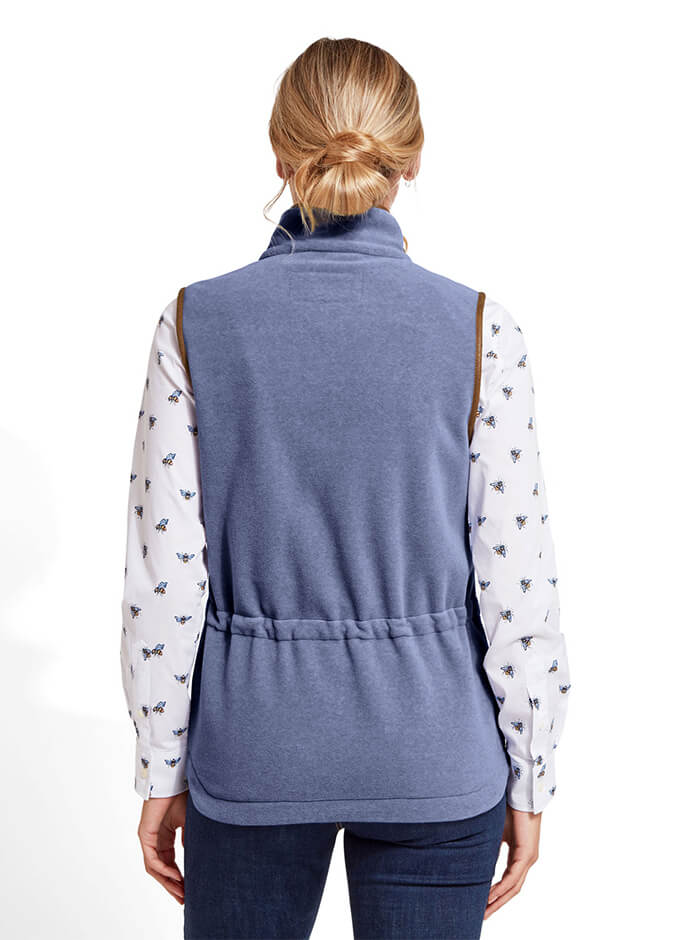 Lyndon Fleece Gilet | Stone Blue
