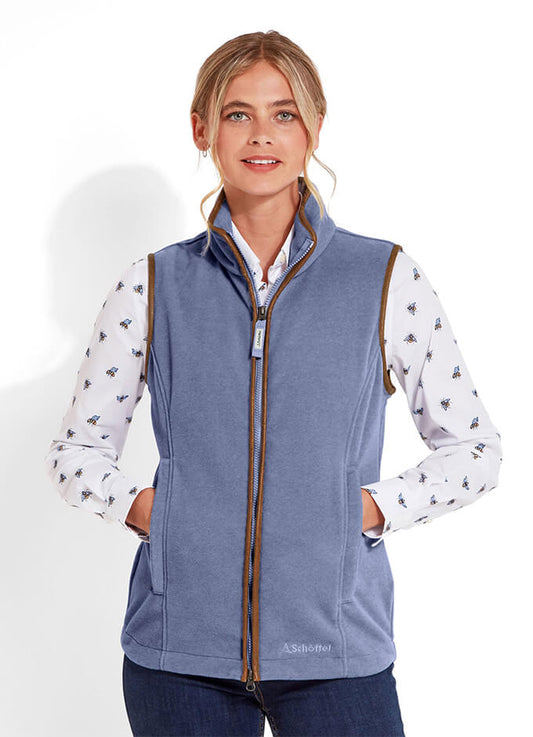 Lyndon Fleece Gilet | Stone Blue