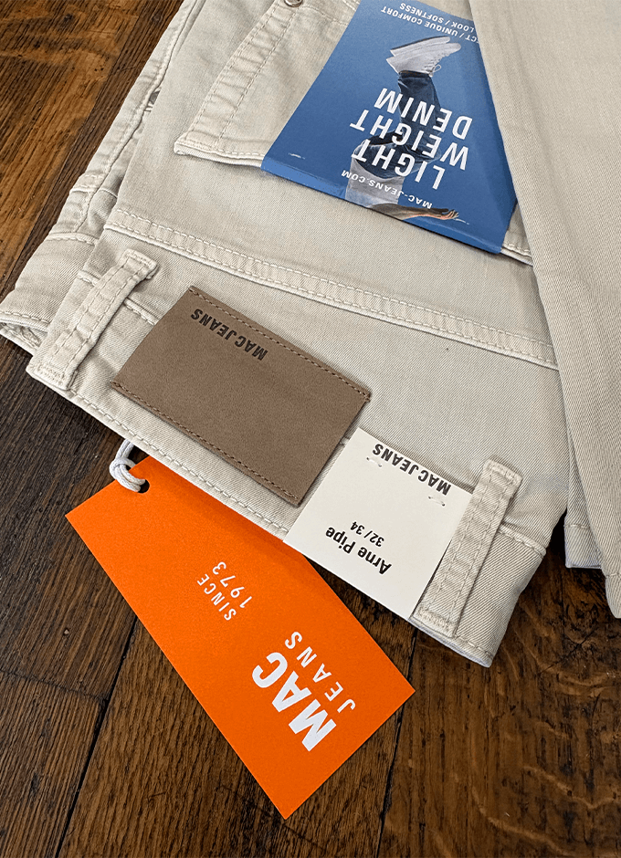 Arne Pipe Denim Jean | Cream